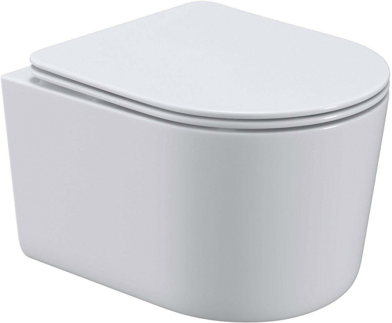 Унитаз подвесной Roxen Simple compact в комплекте с инсталляцией StounFix Dual Fresh 6 в 1 968480 (кнопка: брашированное золото)