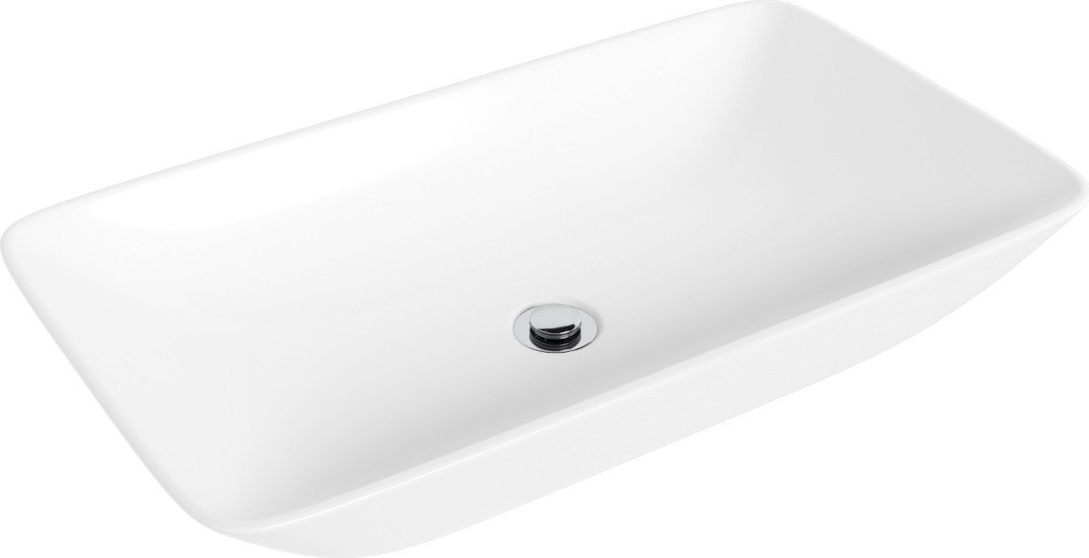 Умывальник Lauter 21886 + Cascade 21СК0655C с донным клапаном 21190CH (хром)
