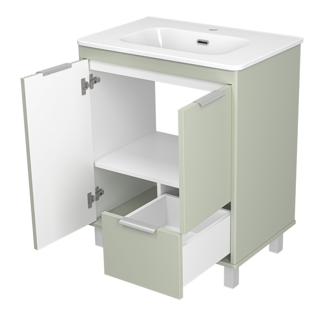 Brevita Тумба под умывальник Risacca Pistachio 70 RIS-06070-0842Я (фисташковый)