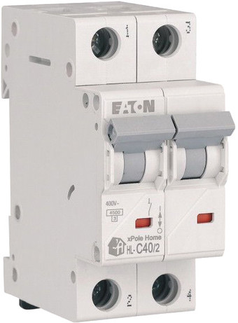 Выключатель автоматический Eaton HL-C402 2P 40A C 4.5кA 2M 194775