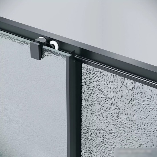 Душевой уголок Grossman Cosmo 110x90x195 120.K33.02.1190.21.02 (черный матовый/шиншилла стекло)