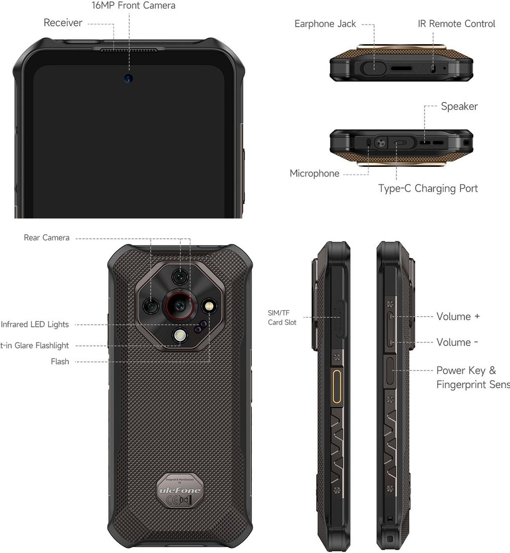 Телефон Ulefone Armor X16 6GB/128GB (серый)