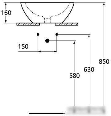 Умывальник Ideal Standard Strada K078301 42.5x42.5