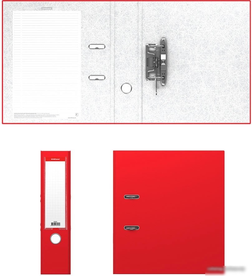 Папка-регистратор Erich Krause Granite 70 мм 43518 (красный)