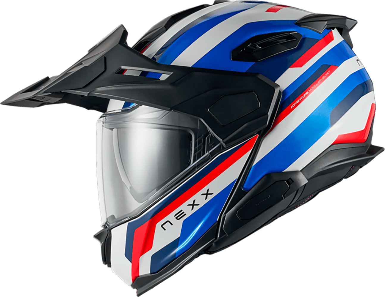 Мотошлем Nexx Helmets X.LFC Westbound (M, синий/красный)