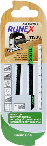 Пилка для лобзика Runex 555109-2 (2 шт)