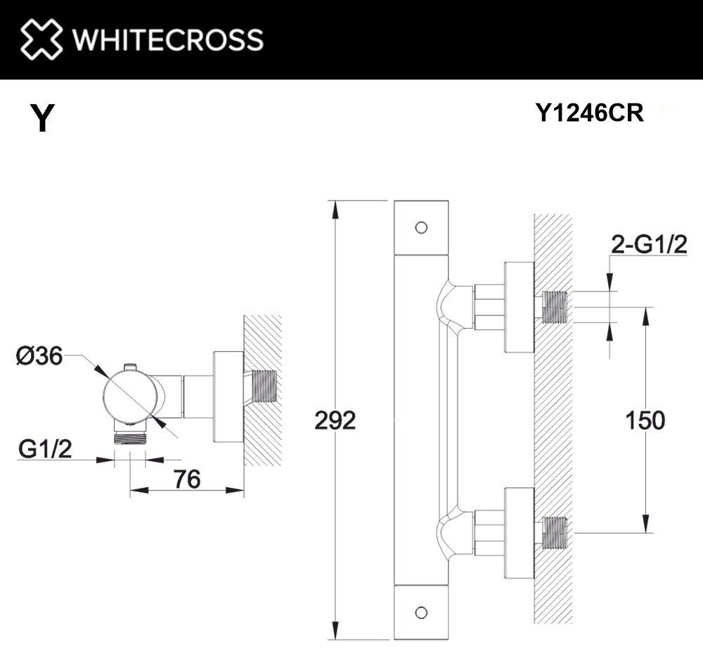 Смеситель Whitecross Y1246CR (хром)