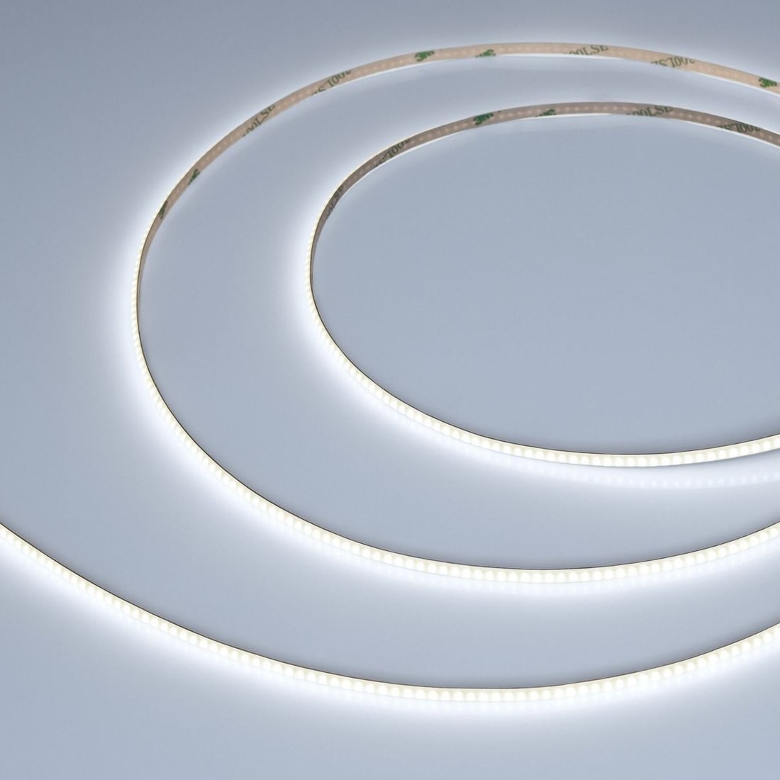 Светодиодная лента COB Arlight 7.5W/m 600LED/m CSP теплый белый/белый 5М COB-X600-5mm 24V White-CDW 037686
