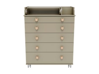Детский комод Incanto Мишка с органайзером 800/5 PK-0060/06 (кашемир)