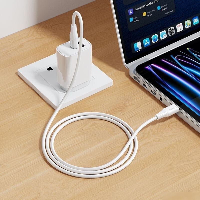 Кабель Hoco X124 USB Type-C - USB Type-C (1 м, белый)