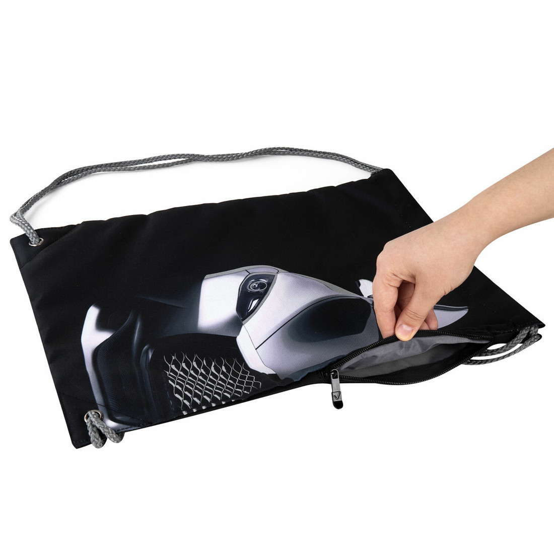 Мешок для обуви BRAUBERG Premium. Black Car 271623