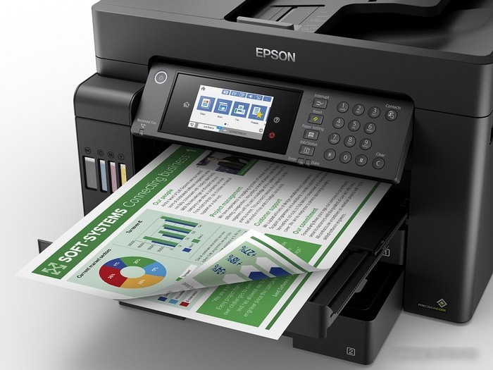 МФУ Epson L15150 (ресурс стартовых контейнеров 7500/6000, контейнер 008)