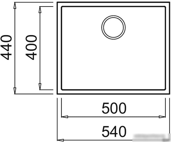 Кухонная мойка Elleci Quadra 105 Undermount Avena 51