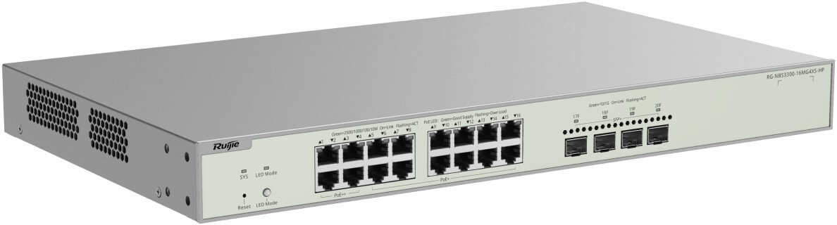 Управляемый коммутатор уровня 2+ Ruijie Networks RG-NBS3300-16MG4XS-HP