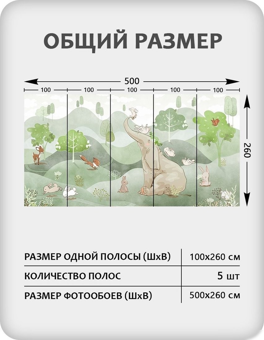 Флизелиновые обои Citydecor Детская 472 (500x260см)