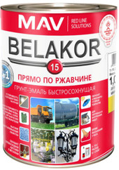 Грунт-эмаль MAV Belakor-15 Ral 1023 1 л (матовый желтый)