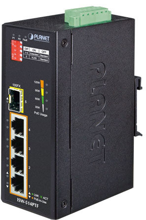 Неуправляемый коммутатор PLANET ISW-514PTF