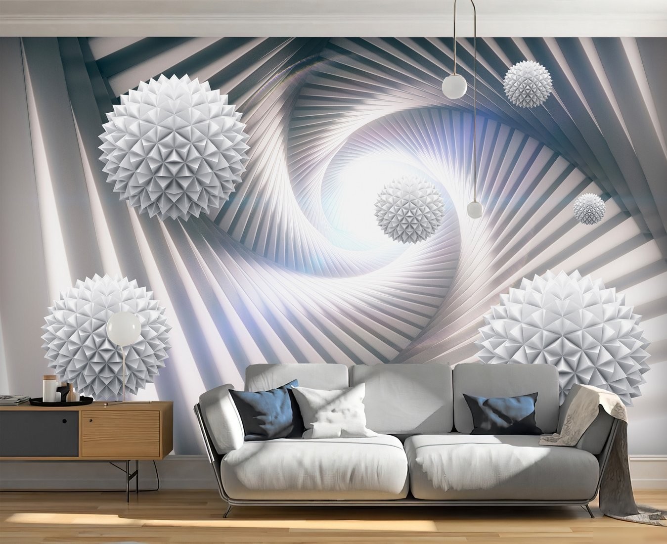 Фотообои Vimala 3D Острые шары в спирали 270x400