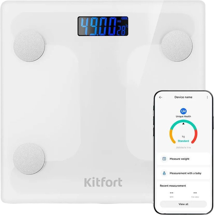 Напольные весы Kitfort KT-845 Напольные весы Kitfort KT-845