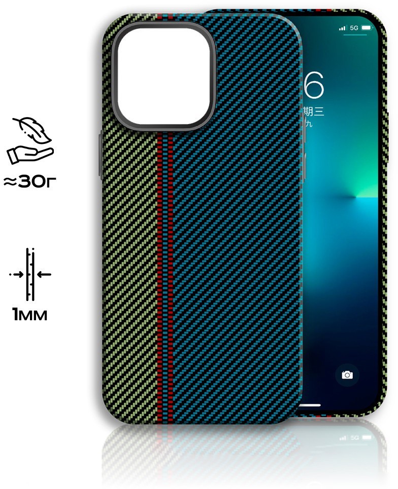 Чехол для телефона Luxo Пути сошлись J219 для Apple iPhone 15 Pro Max (изумрудный/болотный)