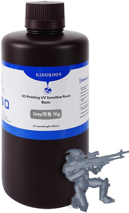 Фотополимер Kingroon Standard B02168 (1 л, серый)