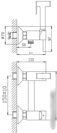 Смеситель Haiba HB5510 (хром)