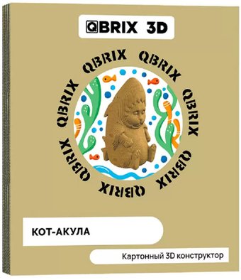 Конструктор QBRIX Кот-акула 3D 20044