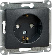 Розетка Schneider Electric Glossa GSL000745 (антрацит)