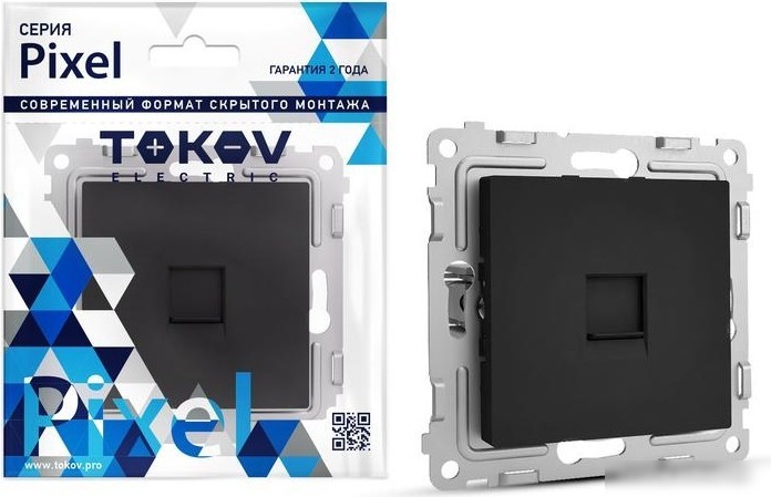 Розетка телефонная Tokov Electric Pixel TKE-PX-RT1-C14