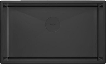 Кухонная мойка Paulmark Next 74 UNI PM217444-MBN (черный/черный матовый)