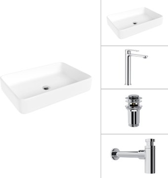 Умывальник Lauter 21842 + Moon 21СK81691C + сифон 21635CH + дон.клапан 21190CH (хром)