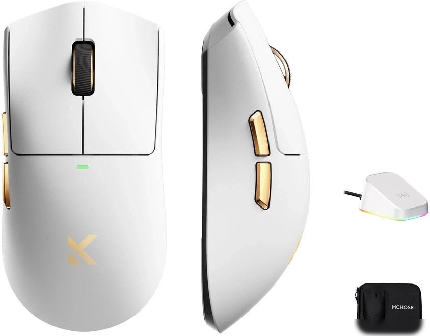 Игровая мышь MCHOSE K7 Ultra Lightweight Wireless (белый)