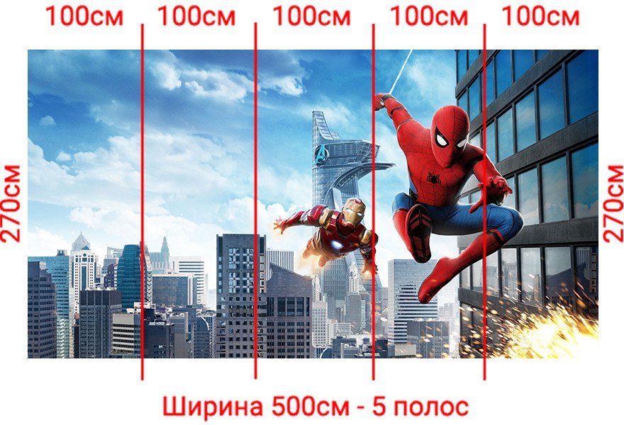 Фотообои Arthata Fotooboi-SpiderMan-65 (500x270)