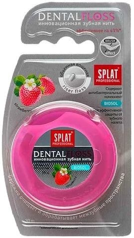 Зубная нить SPLAT Зубная нить SPLAT Dental Floss c ароматом клубники 30 м