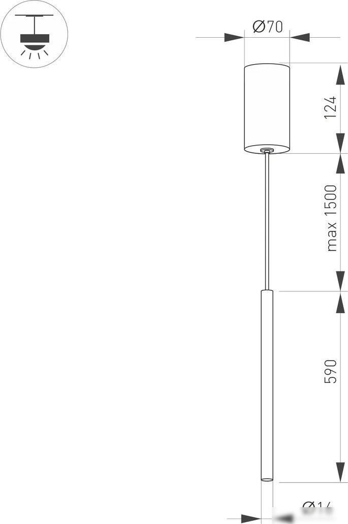 Подвесная люстра Arlight SP-Umbra-Hang-V-L600-10W Day4000 036947(1)
