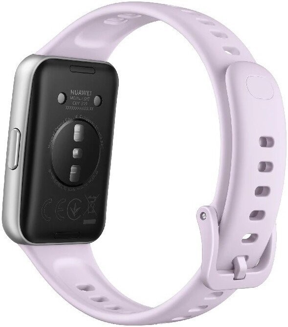 Фитнес-браслет Huawei Band 11 (серебристый полимерный корпус, с сиреневым силиконовым ремешком, международная версия)