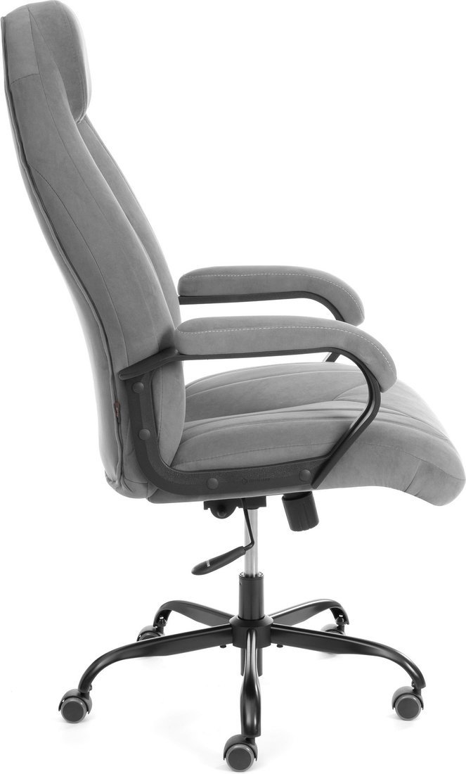 Офисное кресло TetChair Boss metalBL (велюр, серый, 29)