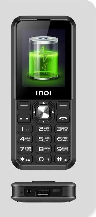 Кнопочный телефон Inoi 340 PowerHub 4G (черный)