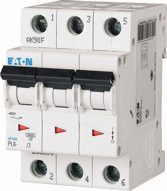 Выключатель автоматический Eaton PL6-B32/3 3P 32A B 6kA 3M 286592