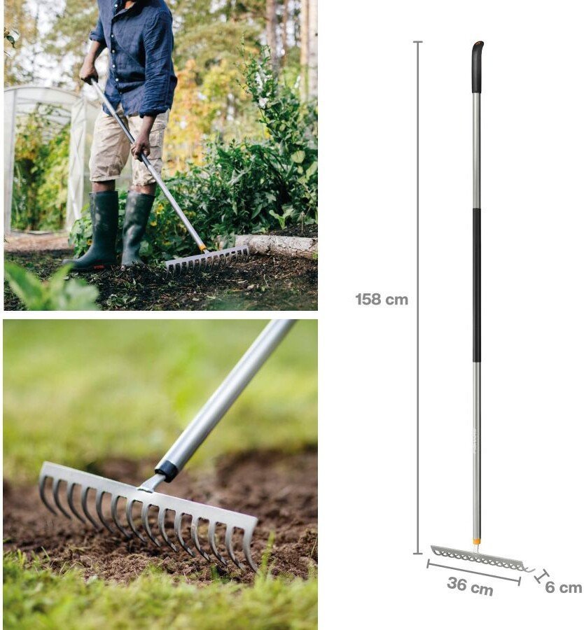 Грабли зубчатые Fiskars 1077113