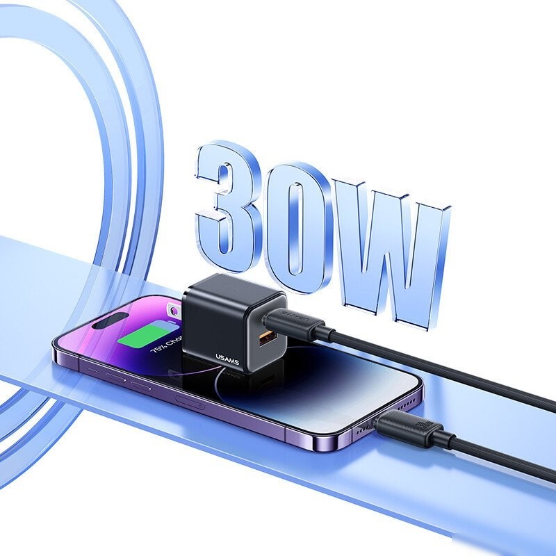 Кабель Usams US-SJ692 USB Type-C - Lightning (1 м, черный)