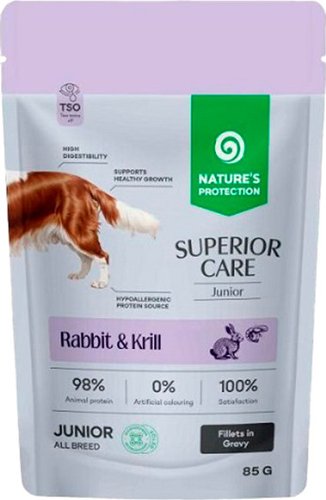 Консервированный корм для собак Nature's Protection SC Junior Grain Free Кролик и криль NPSC47912 85 г