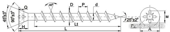 Саморез ЕКТ B008178 (100 шт)