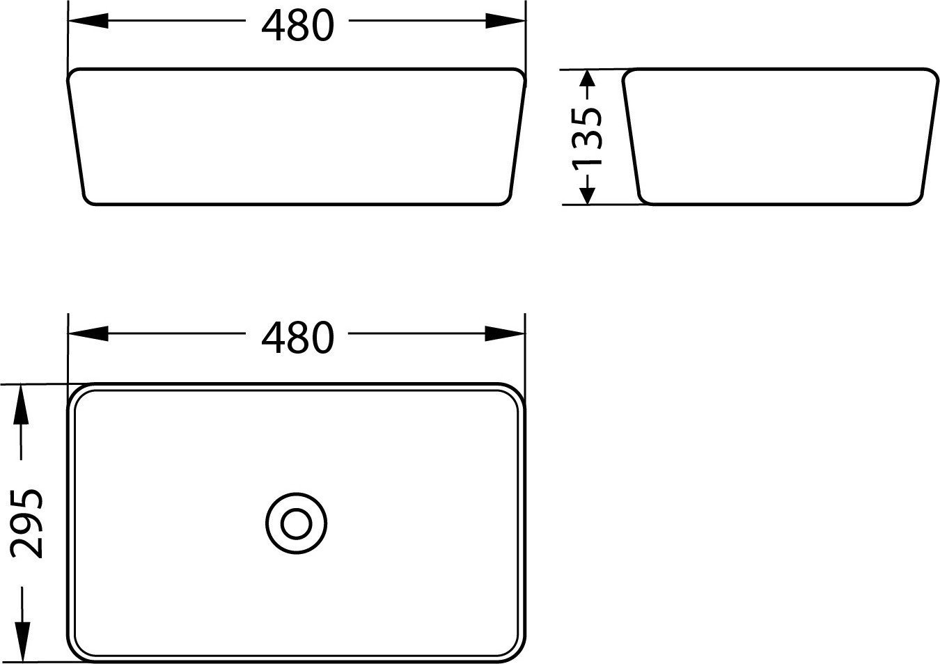 Умывальник Lauter 21674A + Reef 21CK8678BS