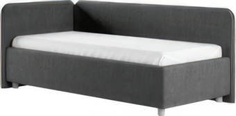 Кровать-тахта Сонум Capri L 90x200 (микровелюр серый)