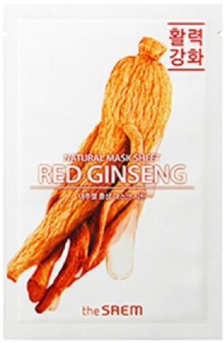 The Saem Маска для лица тканевая Natural Red Ginseng (21 мл)