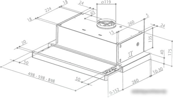 Кухонная вытяжка Faber Flox Glass BK A50 315.0567.355