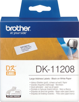Самоклеящаяся термобумага Brother DK11208 (38x90 мм, 400 шт)