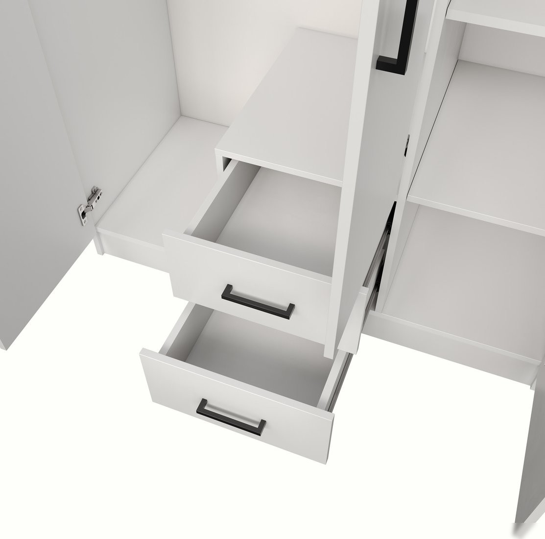 Шкаф распашной Mio Tesoro Хюгге 3D2S (белый)