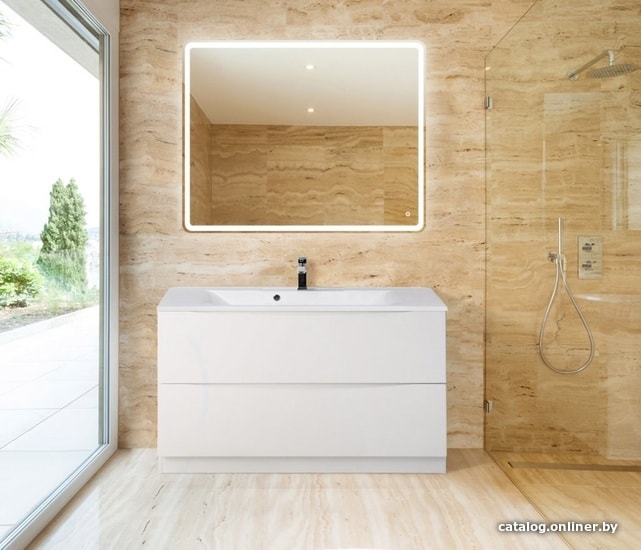 BelBagno Тумба под умывальник Marino-1200-2C-PIA-BL-P (bianco lucido)